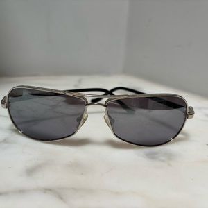 CHROME HEARTS "RED" AVIATOR SUNGLASSES, EUC